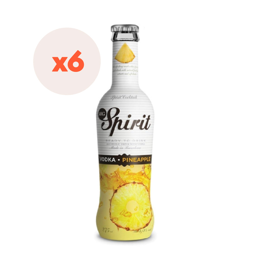 6x Vodka Spirit Pineapple 5,5º 275cc ($1.498 c/u)