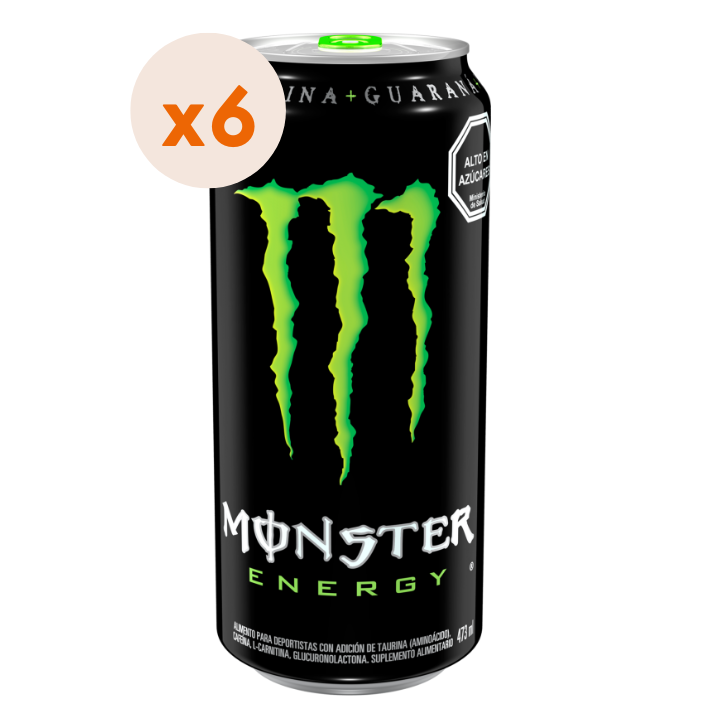 6x Lata Monster Regular 470cc