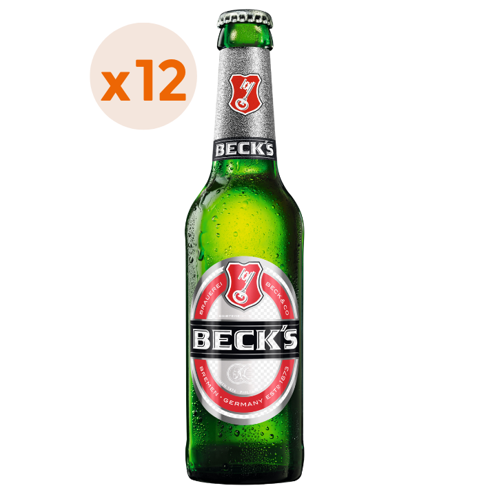 12x Cerveza Beck's 5° 330cc