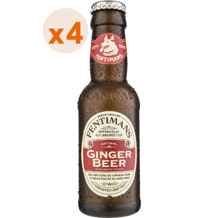 4x Fentimans Ginger Beer 200cc