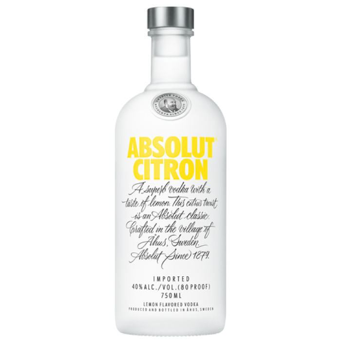 Vodka Absolut Citron 40º 750 cc