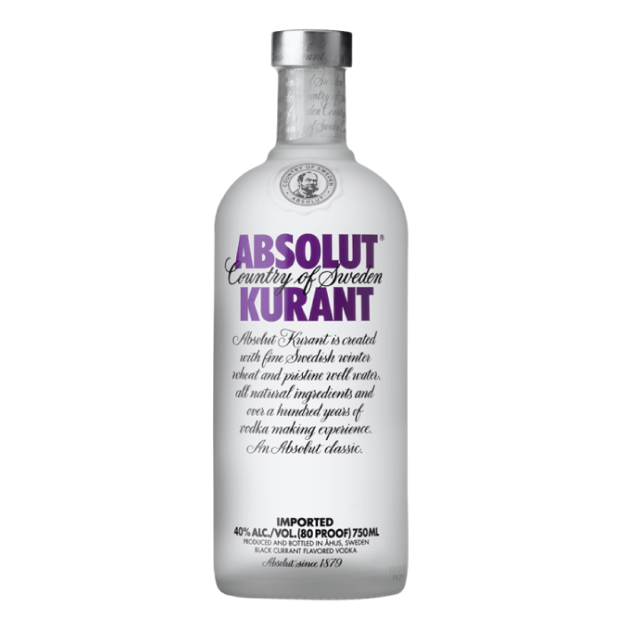 Vodka Absolut Kurant 40º 750cc