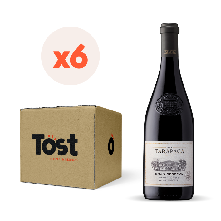 6x Vino Tarapacá Gran Reserva Cepas 750cc ($6.990 C/U)