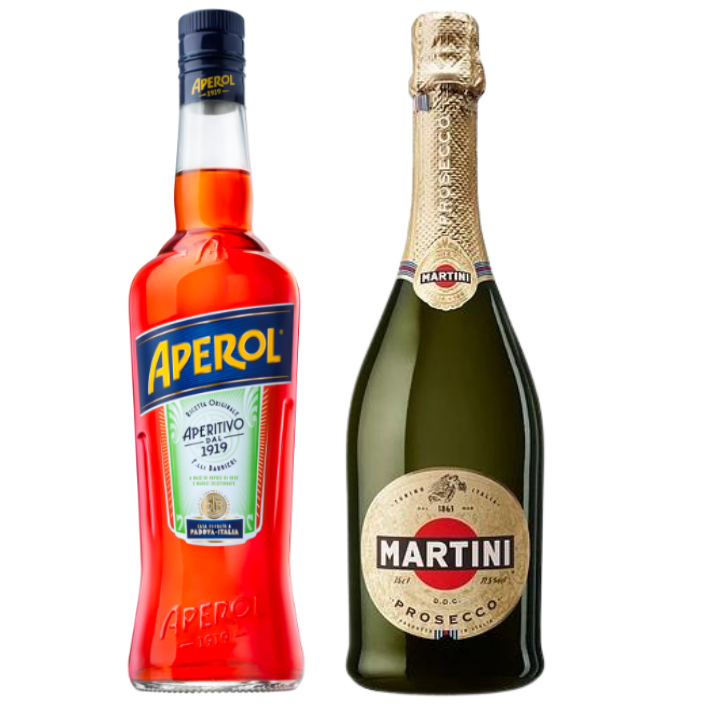 Pack Espumante Martini Prosecco 750cc + Licor Aperitivo Aperol
