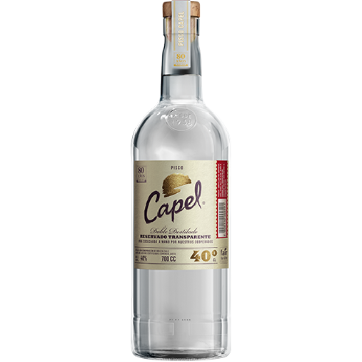 Pisco Capel Doble Destilado Blanco 40° 700cc