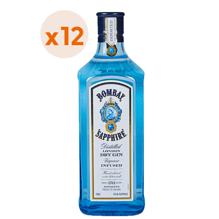 12x Gin Bombay Sapphire 40º 750cc