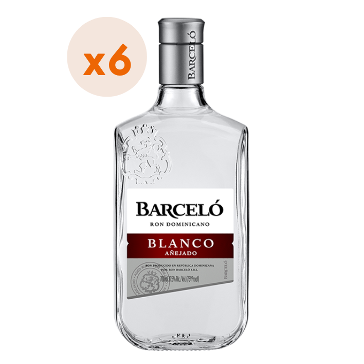 6x Ron Barceló Blanco 750cc