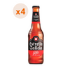 4x Cerveza Estrella Galicia Lager 4,7° 330cc