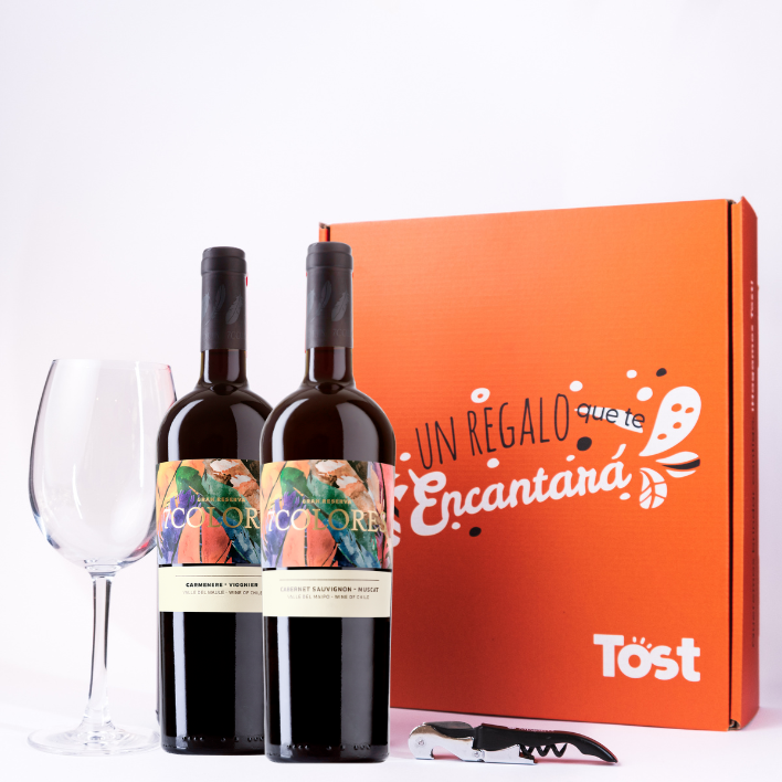 Caja Tost Vino 7 Colores Gran Reserva