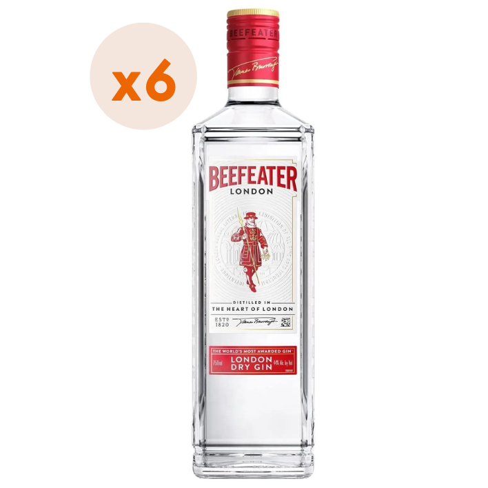 6x Gin Beefeater 750cc