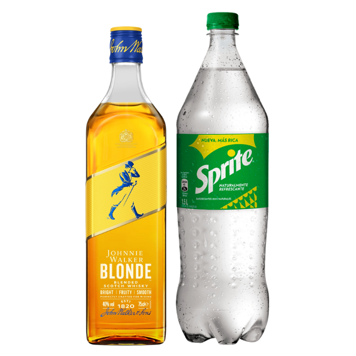Pack Whisky Johnnie Walker Blonde 750cc + Sprite