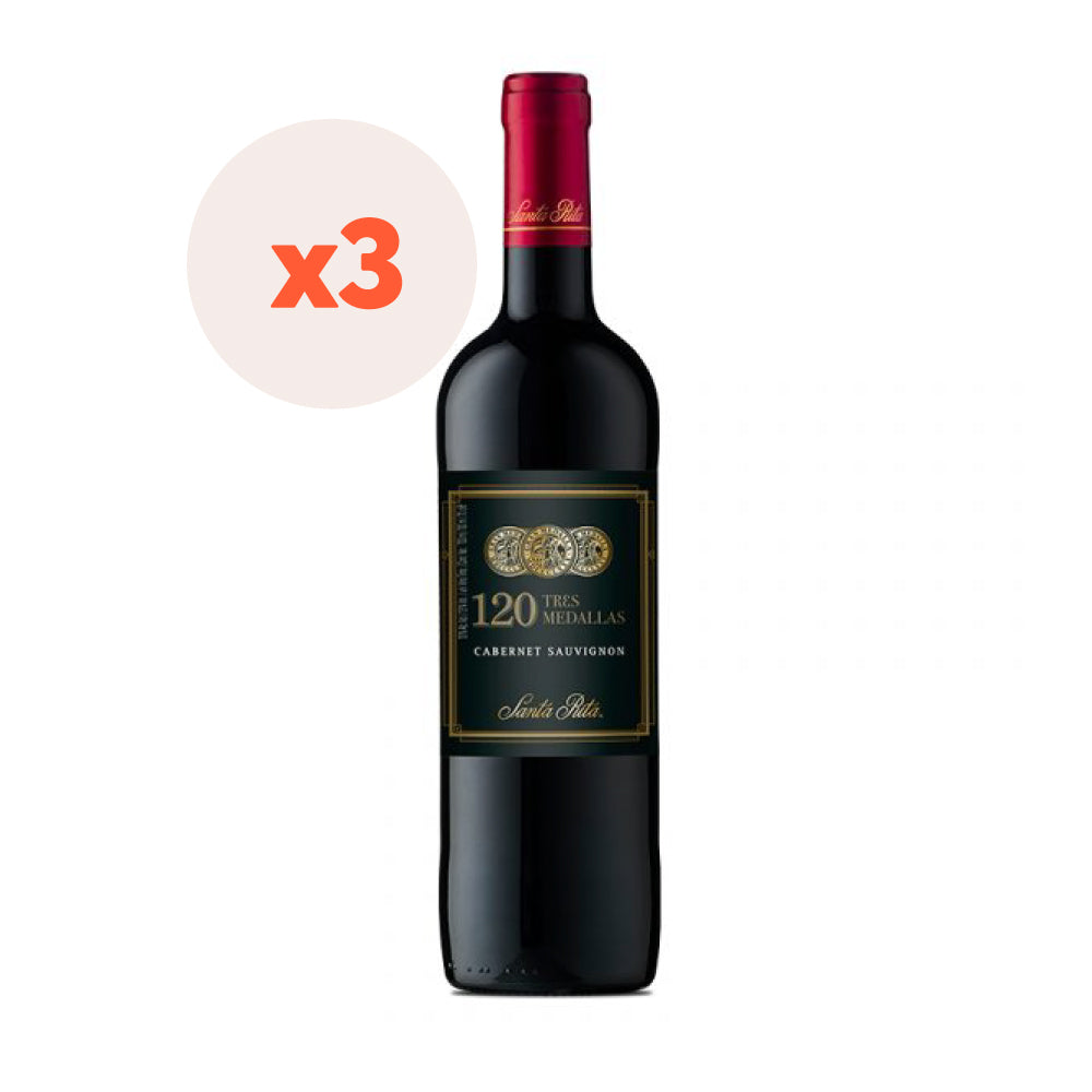 Pack 3 x Vino 120 3 Medallas 700cc