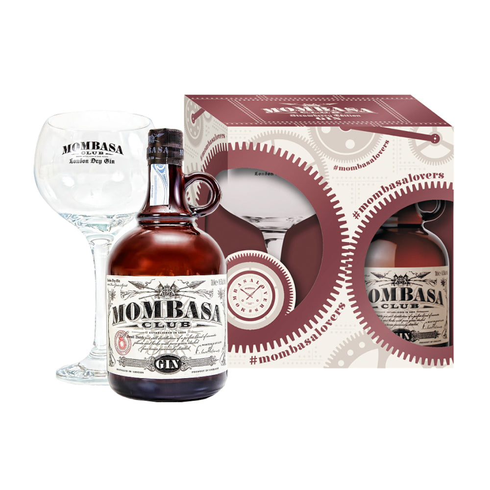 Pack Gin Premium Mombasa Club 700cc 41.5º + Copa Gin