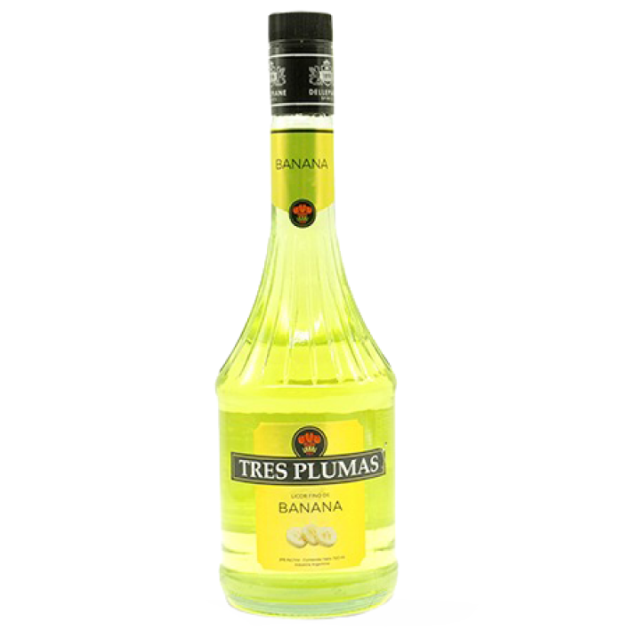 Licor de Banana Tres Plumas 750cc