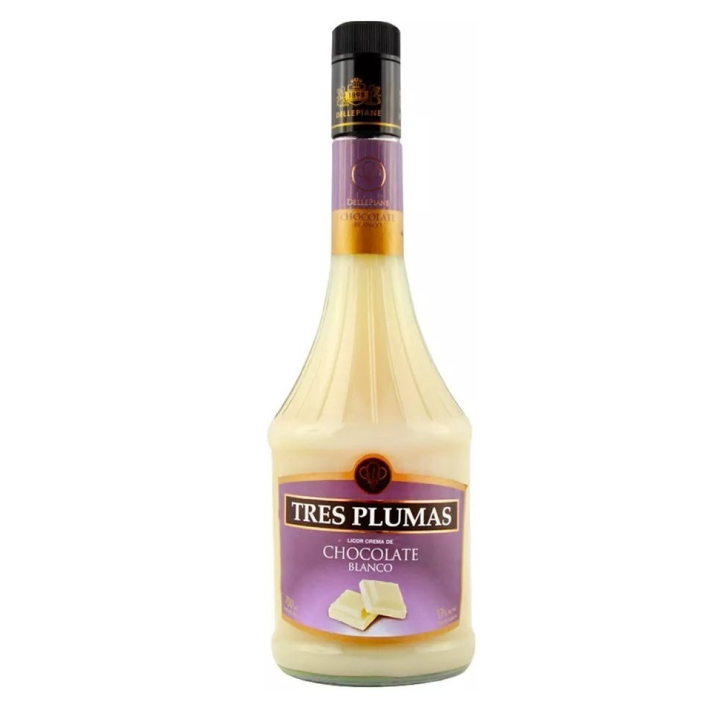 Licor de Chocolate Blanco Tres Plumas 750cc