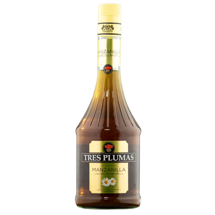 Licor de Manzanilla Tres Plumas 750cc