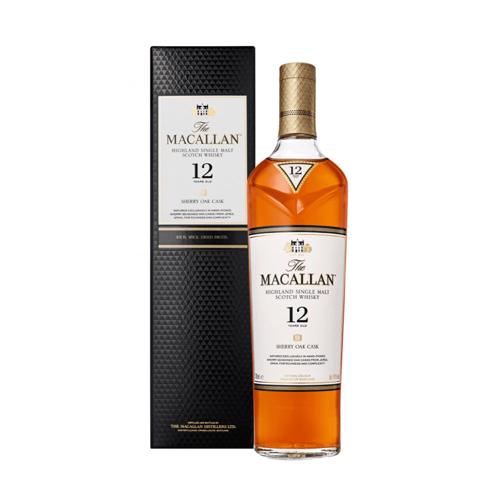 ウイスキー The Macallan 12 YearOld Sherry Oak 700ml Whisky Macallan 12 Años Sherry OAK C. 700cc – Tost